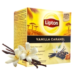 Herbata czarna ekspresowa Lipton z wanilią z Madagaskaru 20 piramidek